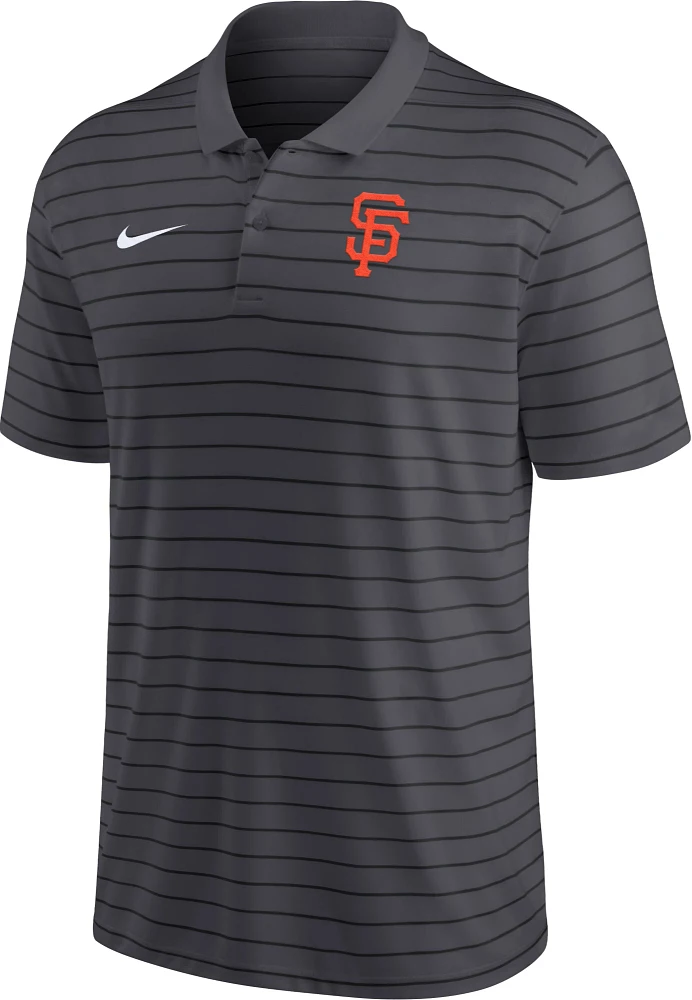 Nike Men's San Francisco Giants Black Authentic Collection  Stripe Polo