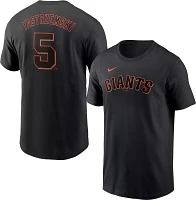 Nike Men's San Francisco Giants Mike Yastrzemski #5 Black T-Shirt