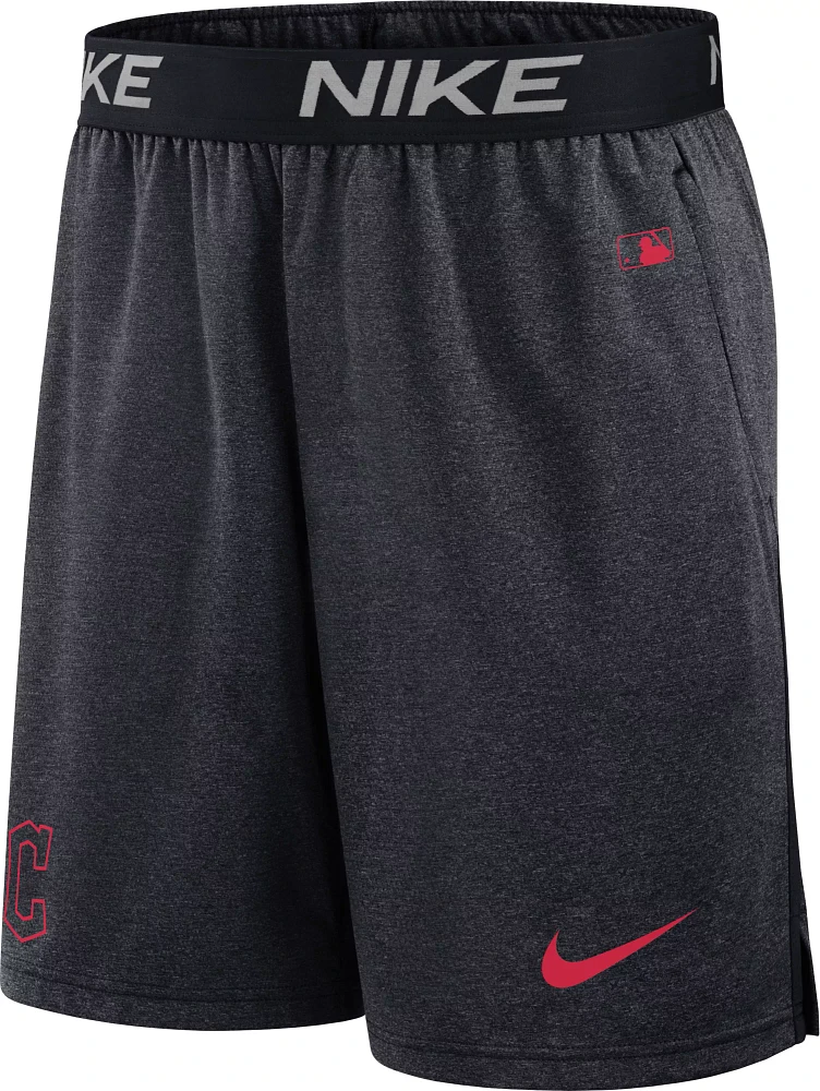 Nike Men's Cleveland Guardians Blue Authentic Collection Knit Shorts