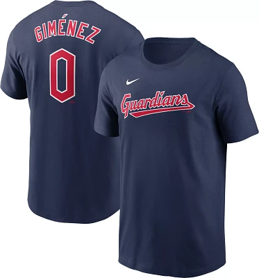 Nike Men's Cleveland Guardians Andrés Giménez #0 Navy T-Shirt