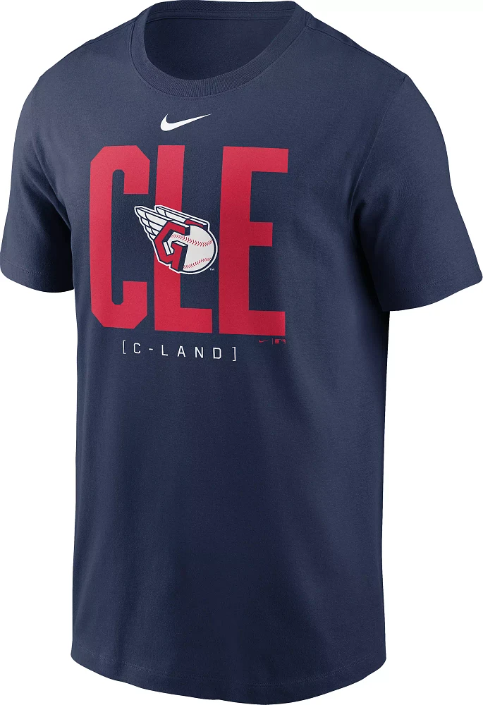 Nike Men's Cleveland Guardians Navy Scoreboard T-Shirt