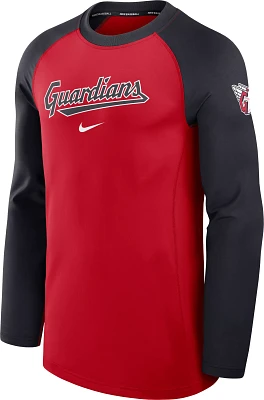 Nike Men's Cleveland Guardians Red Authentic Collection Game Long Sleeve T-Shirt