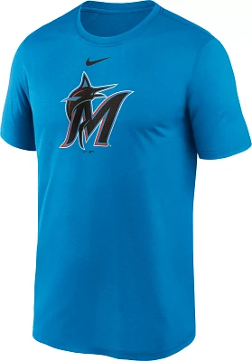 Nike Men's Miami Marlins Teal Fuse Logo Legend T-Shirt