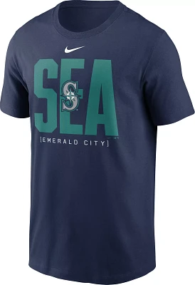 Nike Men's Seattle Mariners Navy Scoreboard T-Shirt