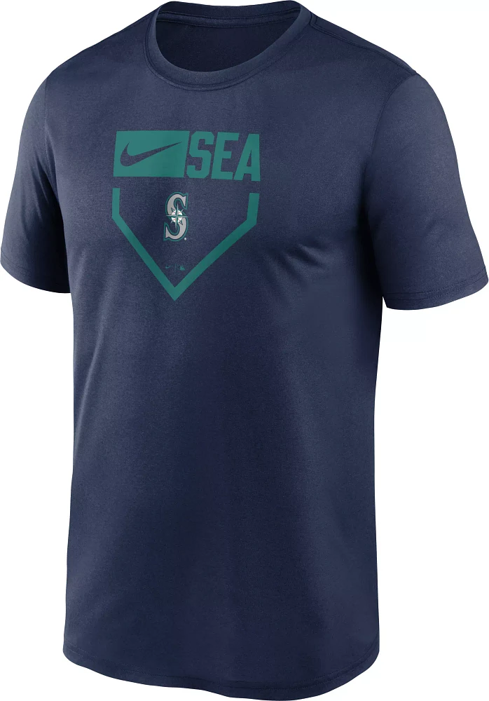 Nike Men's Seattle Mariners Navy Plate Legend T-Shirt