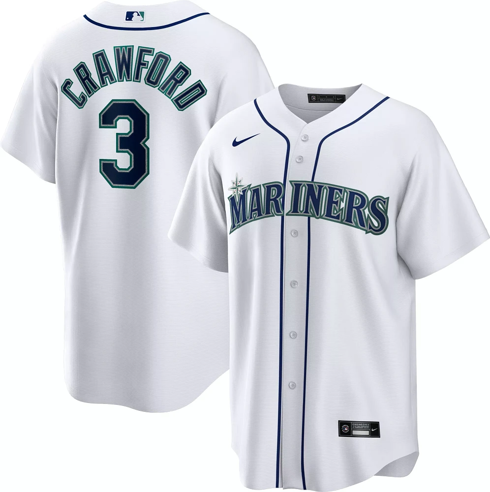 Nike Men's Seattle Mariners J.P. Crawford #3 White Cool Base Home Jersey