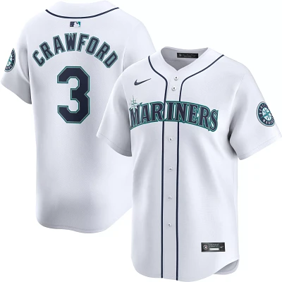 Nike Men's Seattle Mariners J. P. Crawford #3 White Limited Vapor Jersey