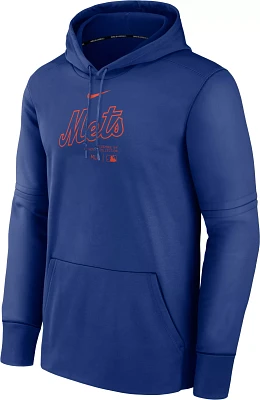 Nike Men's New York Mets Blue Authentic Collection Early Work Hoodie