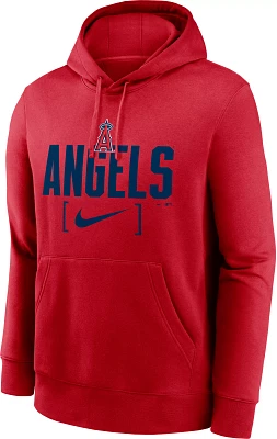 Nike Men's Los Angeles Angels Red Slack Club Fleece Hoodie