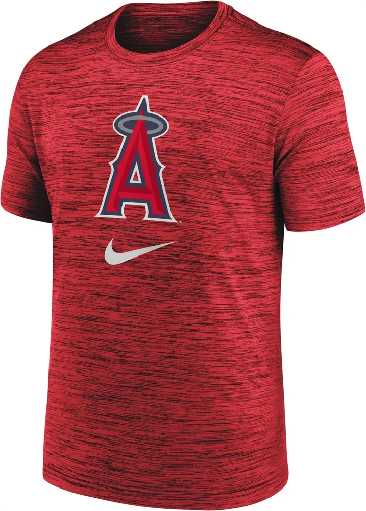 Nike Men's Los Angeles Angels Red Logo Velocity T-Shirt