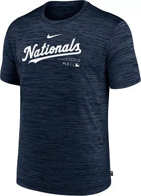 Nike Men's Washington Nationals Blue Authentic Collection Velocity T-Shirt