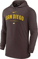 Nike Men's San Diego Padres Brown Authentic Collection Dri-FIT Hoodie