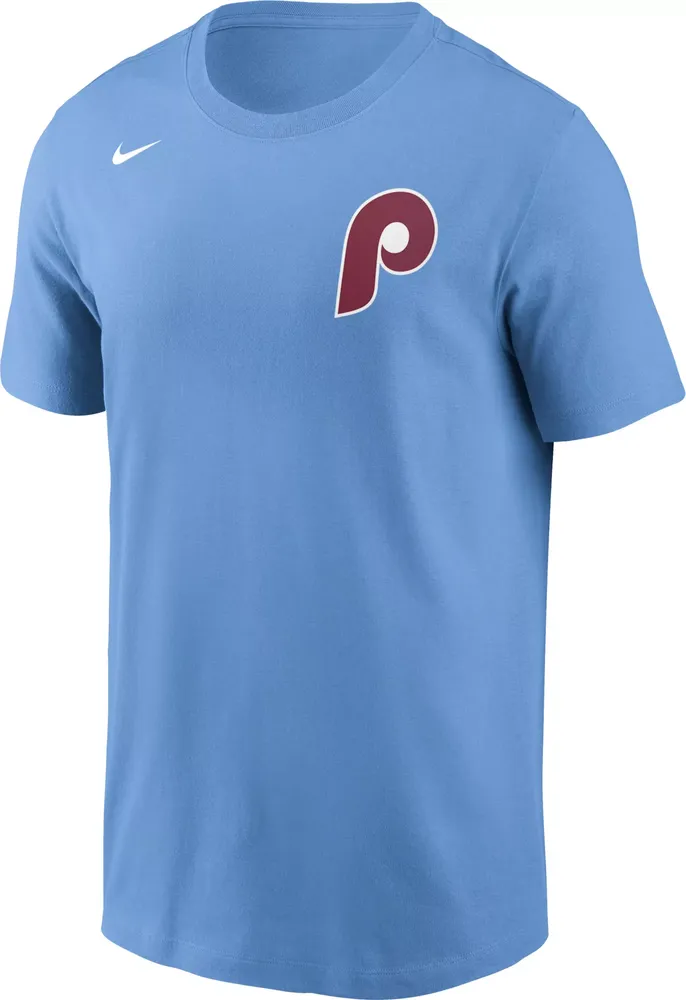 Nike Men's Philadelphia Phillies Alec Bohm #28 Blue T-Shirt