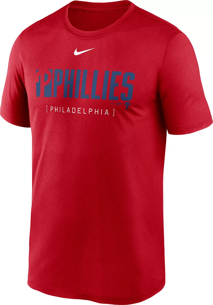 Nike Men's Philadelphia Phillies Red Knock Legend T-Shirt