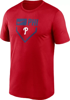 Nike Men's Philadelphia Phillies Red Plate Legend T-Shirt