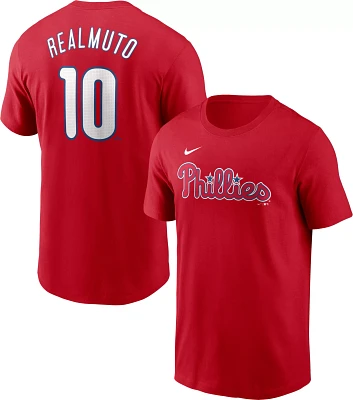 Nike Men's Philadelphia Phillies J. T. Realmuto #10 Red T-Shirt