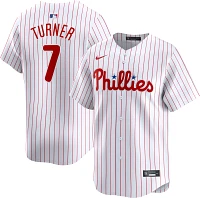 Nike Men's Philadelphia Phillies Trea Turner #7 White Limited Vapor Jersey