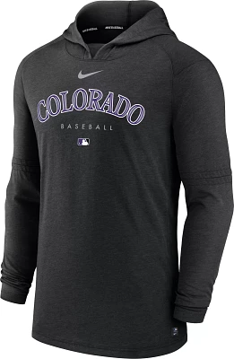 Nike Men's Colorado Rockies Black Authentic Collection Dri-FIT Hoodie