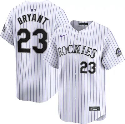 Nike Men's Colorado Rockies Kris Bryant #23 White Limited Vapor Jersey