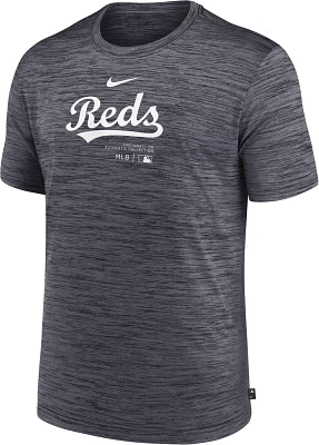 Nike Men's Cincinnati Reds Black Authentic Collection Velocity T-Shirt