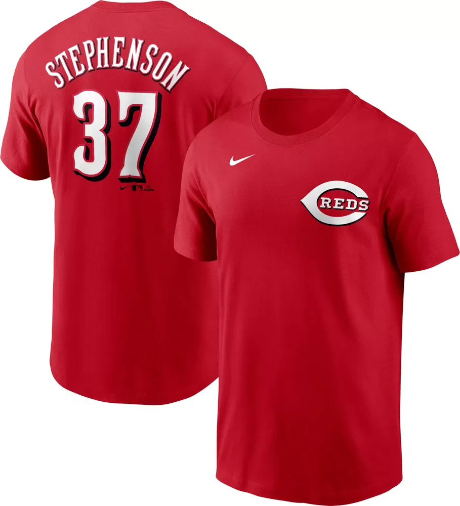 Nike Men's Cincinnati Reds Tyler Stephenson #37 Red T-Shirt