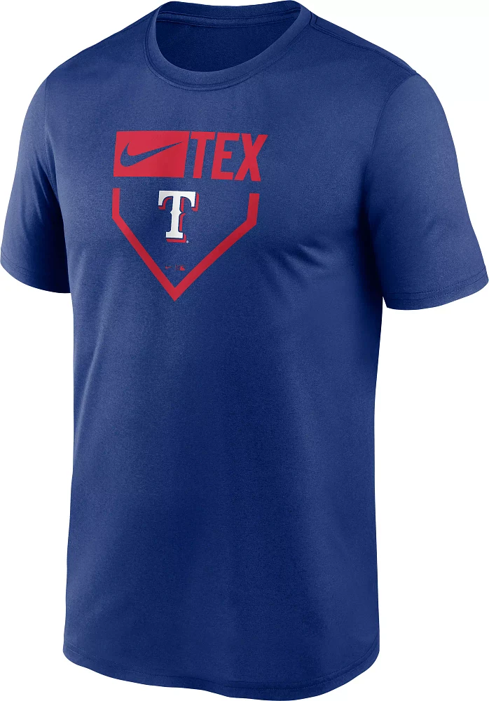 Nike Men's Texas Rangers Blue Plate Legend T-Shirt