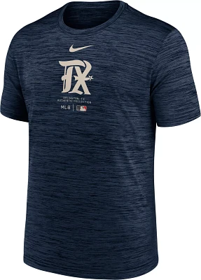 Nike Men's Texas Rangers 2024 City Connect Authentic Collection Velocity T-Shirt