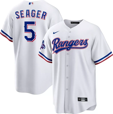 Nike Men's 2023 World Series Champions Texas Rangers Corey Seager #5 Cool Base Jersey