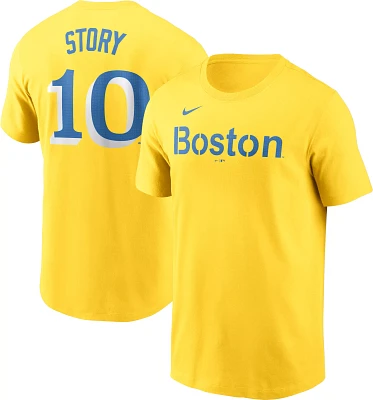 Nike Men's Boston Red Sox 2024 City Connect Trevor Story #10 T-Shirt