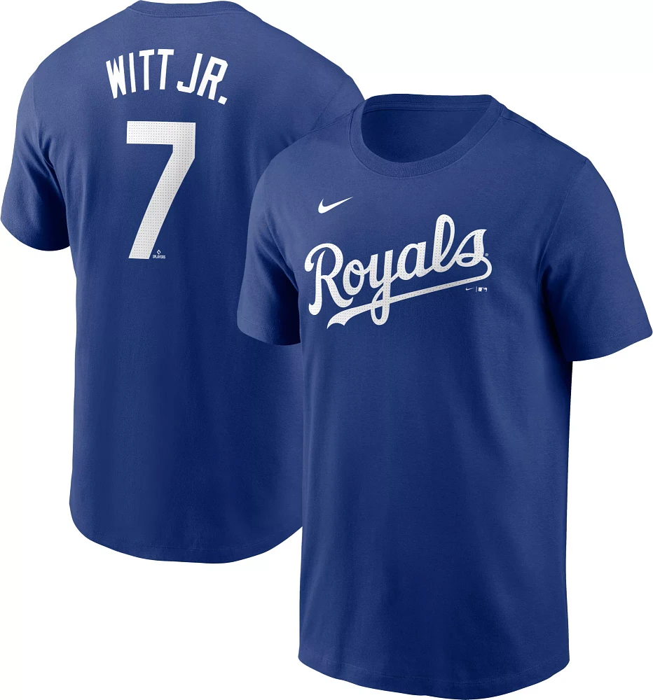 Nike Men's Kansas City Royals Bobby Witt Jr. #7 Blue T-Shirt