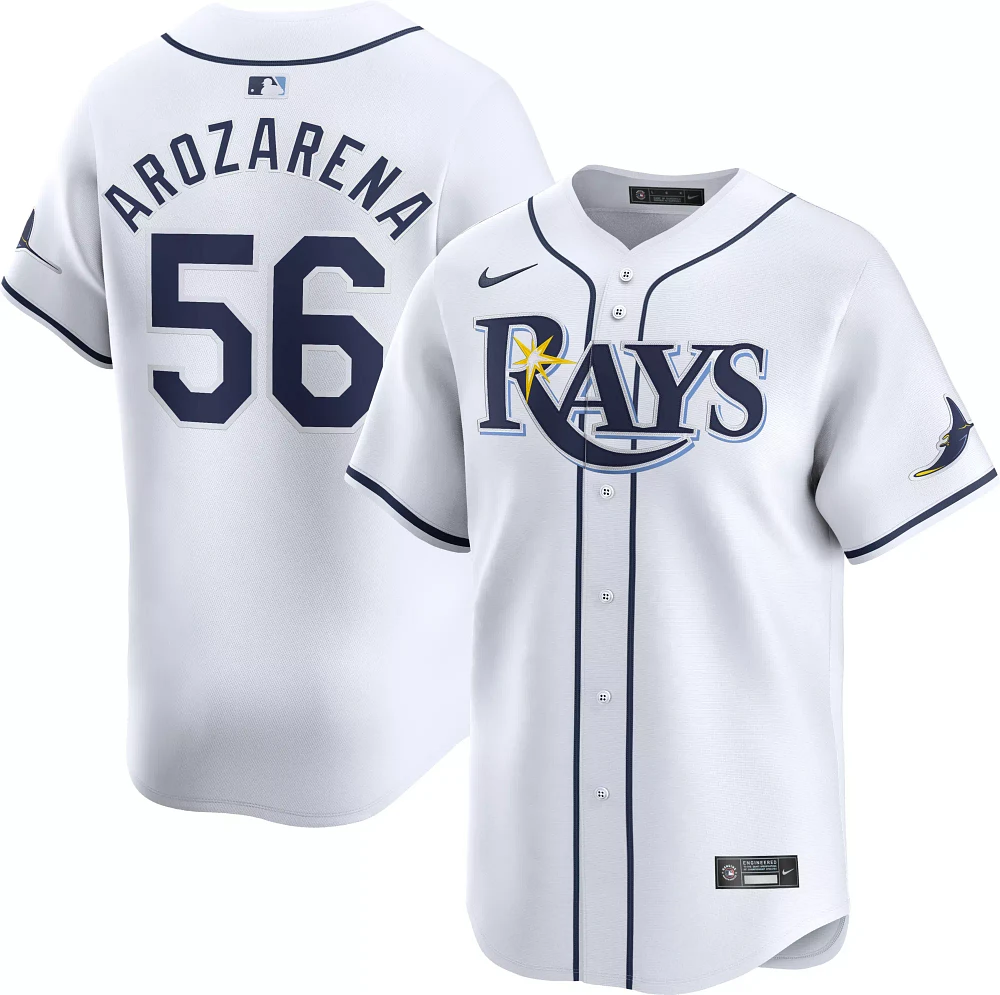 Nike Men's Tampa Bay Rays Randy Arozarena #56 White Limited Vapor Jersey