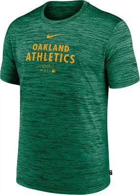 Nike Men's Oakland Athletics Green Authentic Collection Velocity T-Shirt