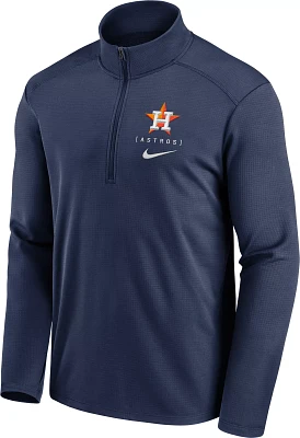 Nike Men's Houston Astros Navy Logo Pacer Quarter-Zip Pullover