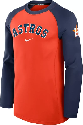 Nike Men's Houston Astros Orange Authentic Collection Game Crew Neck Sweatshirt