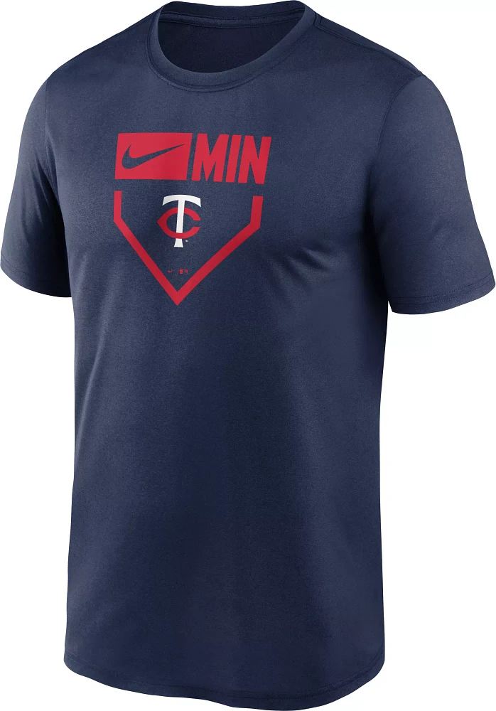 Nike Men's Minnesota Twins Navy Plate Legend T-Shirt