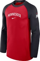 Nike Men's Minnesota Twins Red Authentic Collection Game Crew Neck Sweatshirt