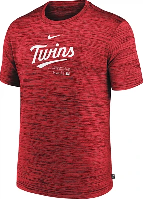 Nike Men's Minnesota Twins Red Authentic Collection Velocity T-Shirt