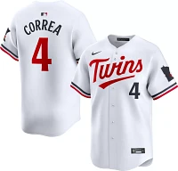 Nike Men's Minnesota Twins Carlos Correa #4 White Limited Vapor Jersey