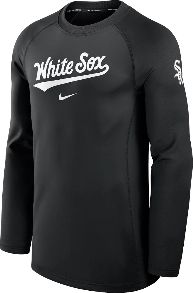 Nike Men's Chicago White Sox Black Authentic Collection Game Crew Neck Sweatshirt