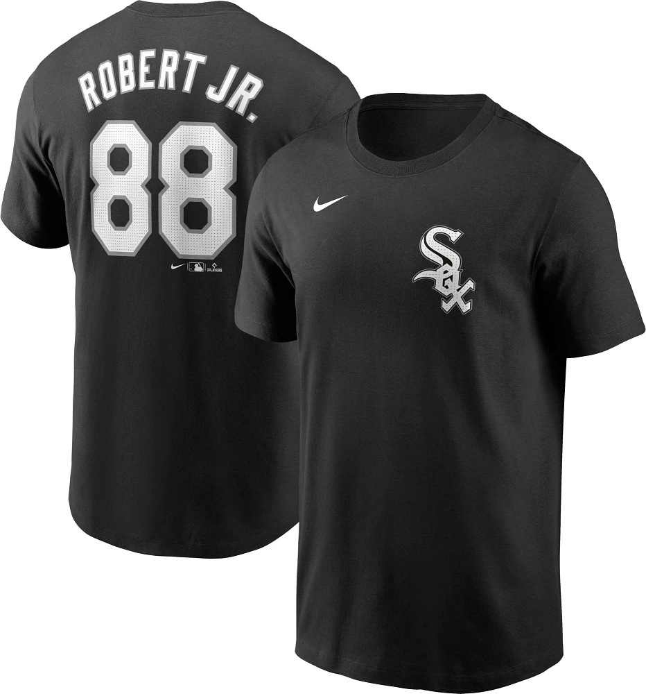 Nike Men's Chicago White Sox Luis Robert Jr. #88 Black T-Shirt