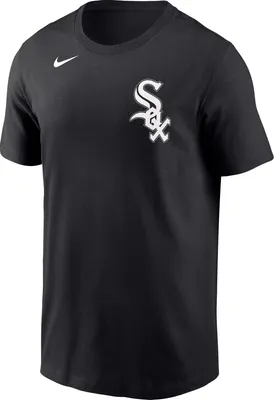 Nike Men's Chicago White Sox Andrew Vaughn #25 Black T-Shirt