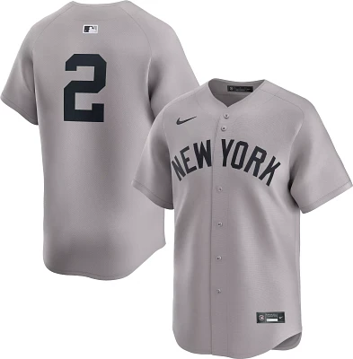 Nike Men's New York Yankees Derek Jeter #2 Gray Limited Vapor Jersey