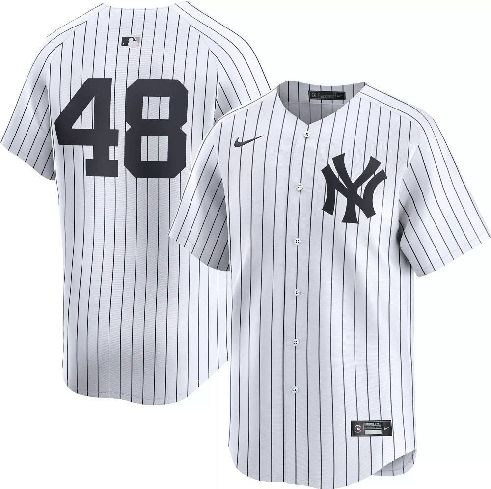 Nike Men's New York Yankees Anthony Rizzo #48 White Limited Vapor Jersey