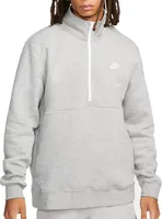 Nike Men's Sportswear Club Brushed-Back 1/2 Zip Pullover Sweatshirt