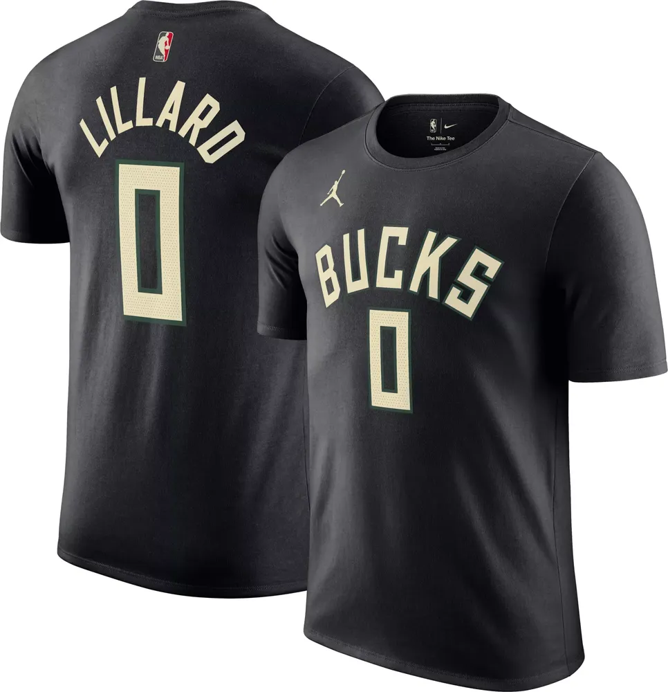 Nike Men's Milwaukee Bucks Damian Lillard #0 Statement T-Shirt