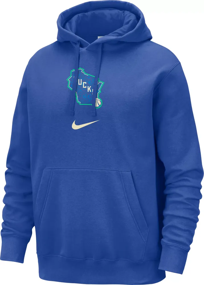 Nike Men's 2023-24 City Edition Milwaukee Bucks Club Pullover Hoodie