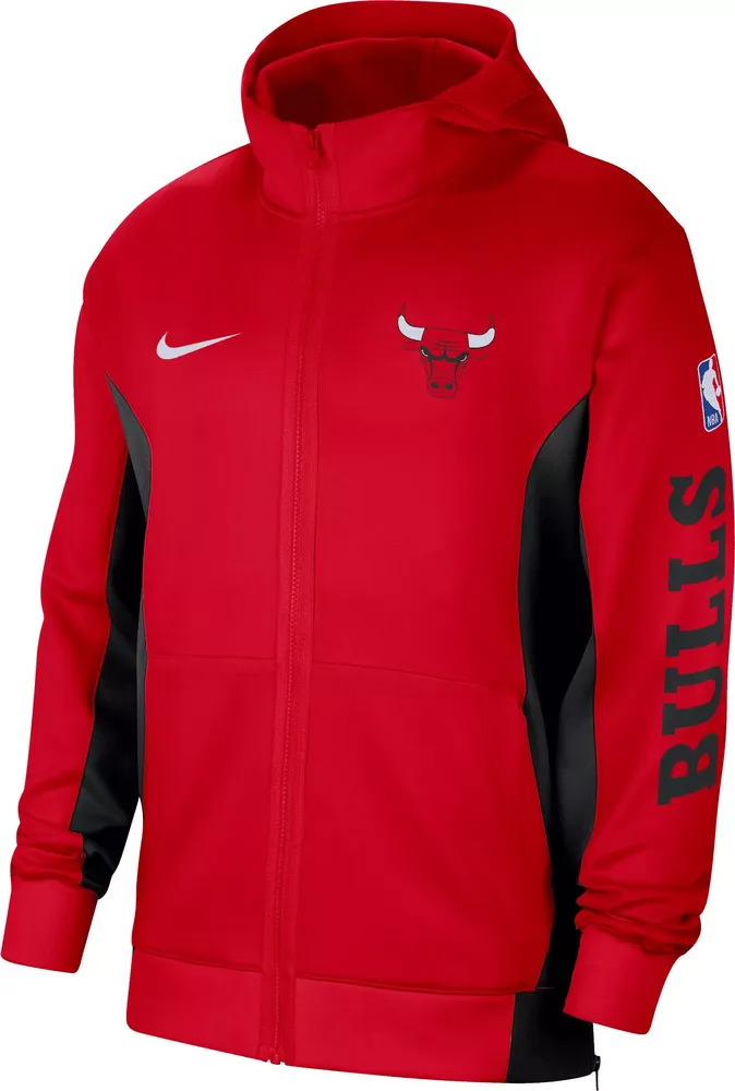 Nike Men's Chicago Bulls Red Showtime Full Zip Hoodie