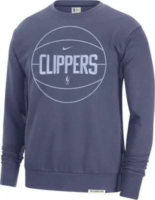 Nike Men's Los Angeles Clippers Standard Issue Blue Crewneck Sweatshirt