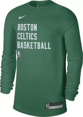 Nike Men's Boston Celtics Green Practice Long Sleeve T-Shirt