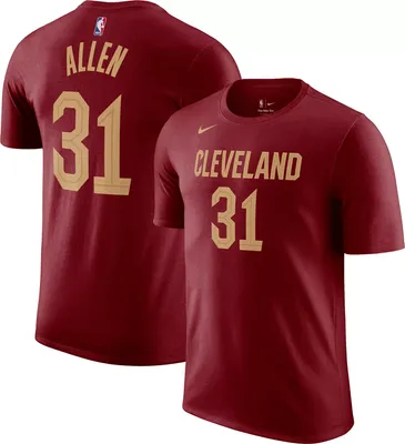 Nike Men's Cleveland Cavaliers Jarrett Allen #31 Red T-Shirt